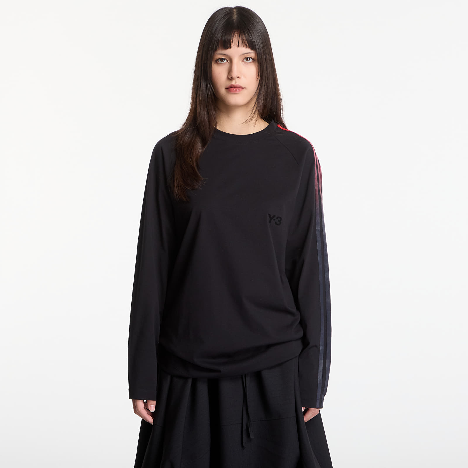 T-shirts Y-3 Oversized Gradient Stripes Long Sleeve T-Shirt UNISEX Black