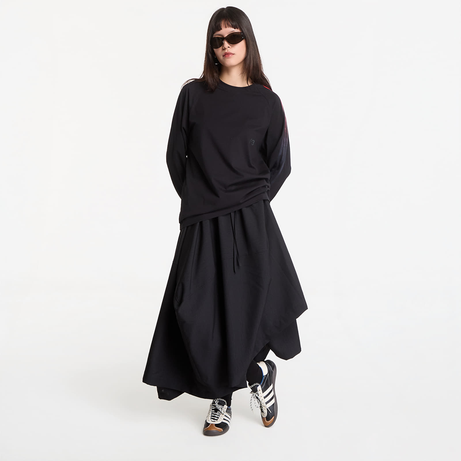 T-shirts Y-3 Oversized Gradient Stripes Long Sleeve T-Shirt UNISEX Black