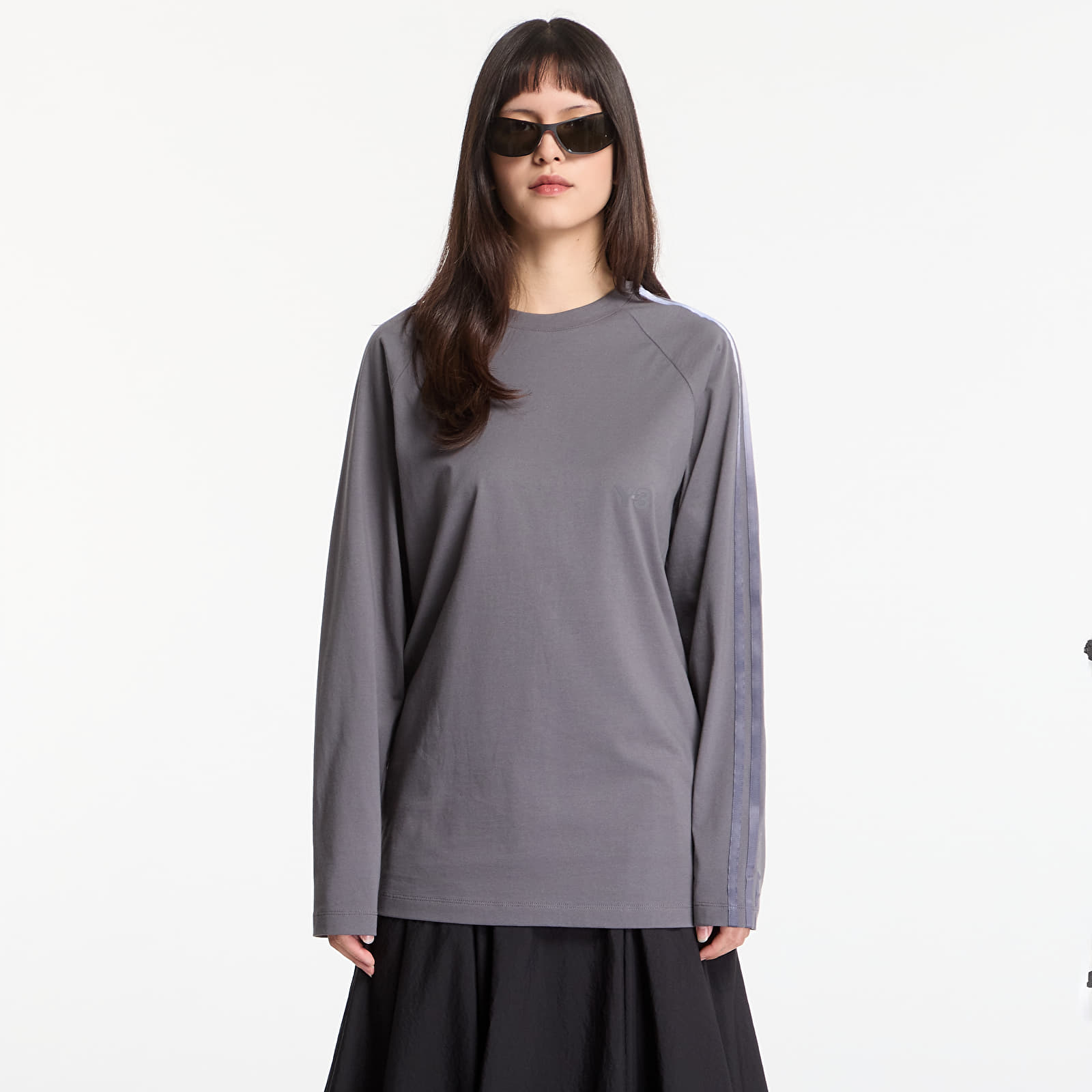 T-shirts Y-3 Oversized Gradient Stripes Long Sleeve T-Shirt UNISEX Grey Five