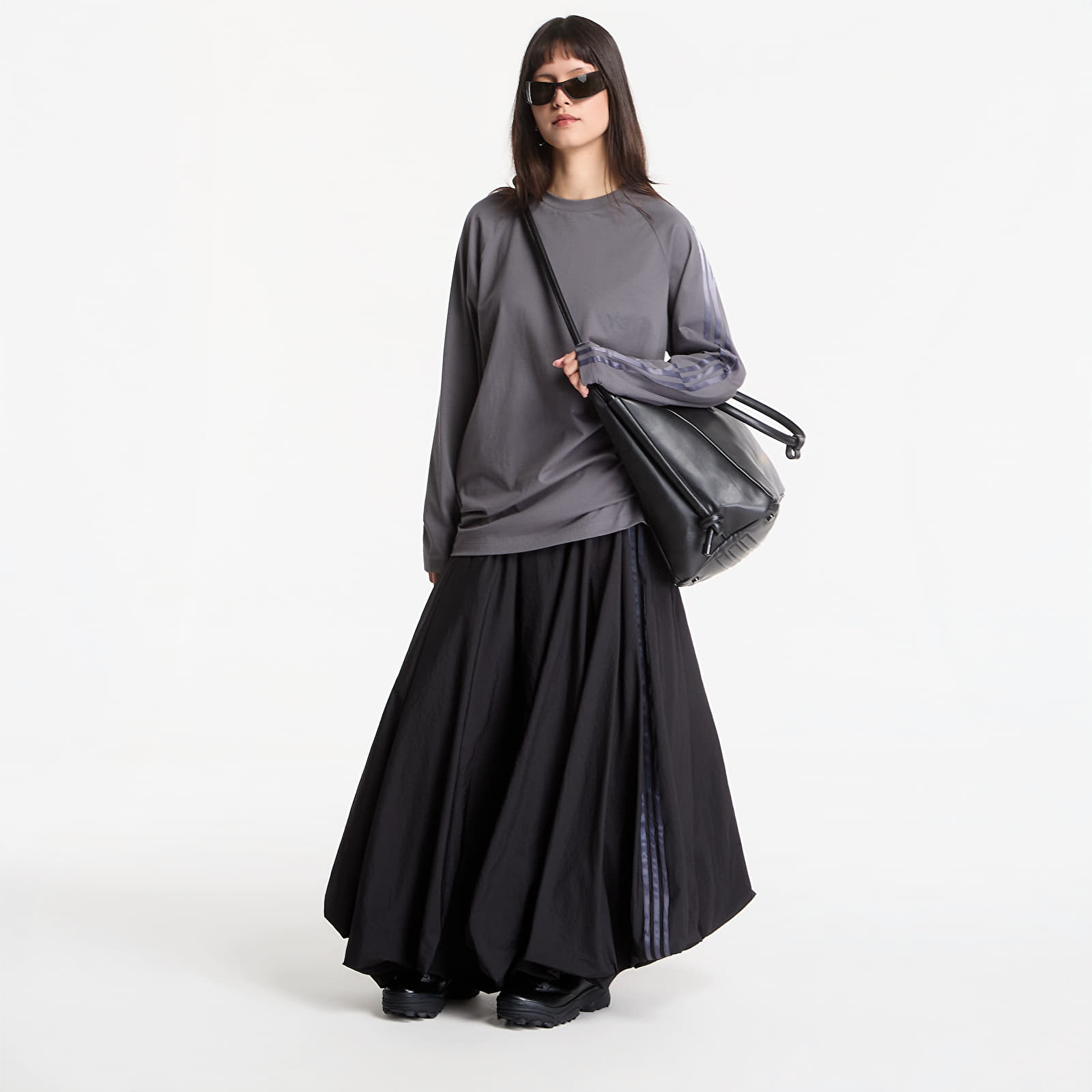 T-shirts Y-3 Oversized Gradient Stripes Long Sleeve T-Shirt UNISEX Grey Five