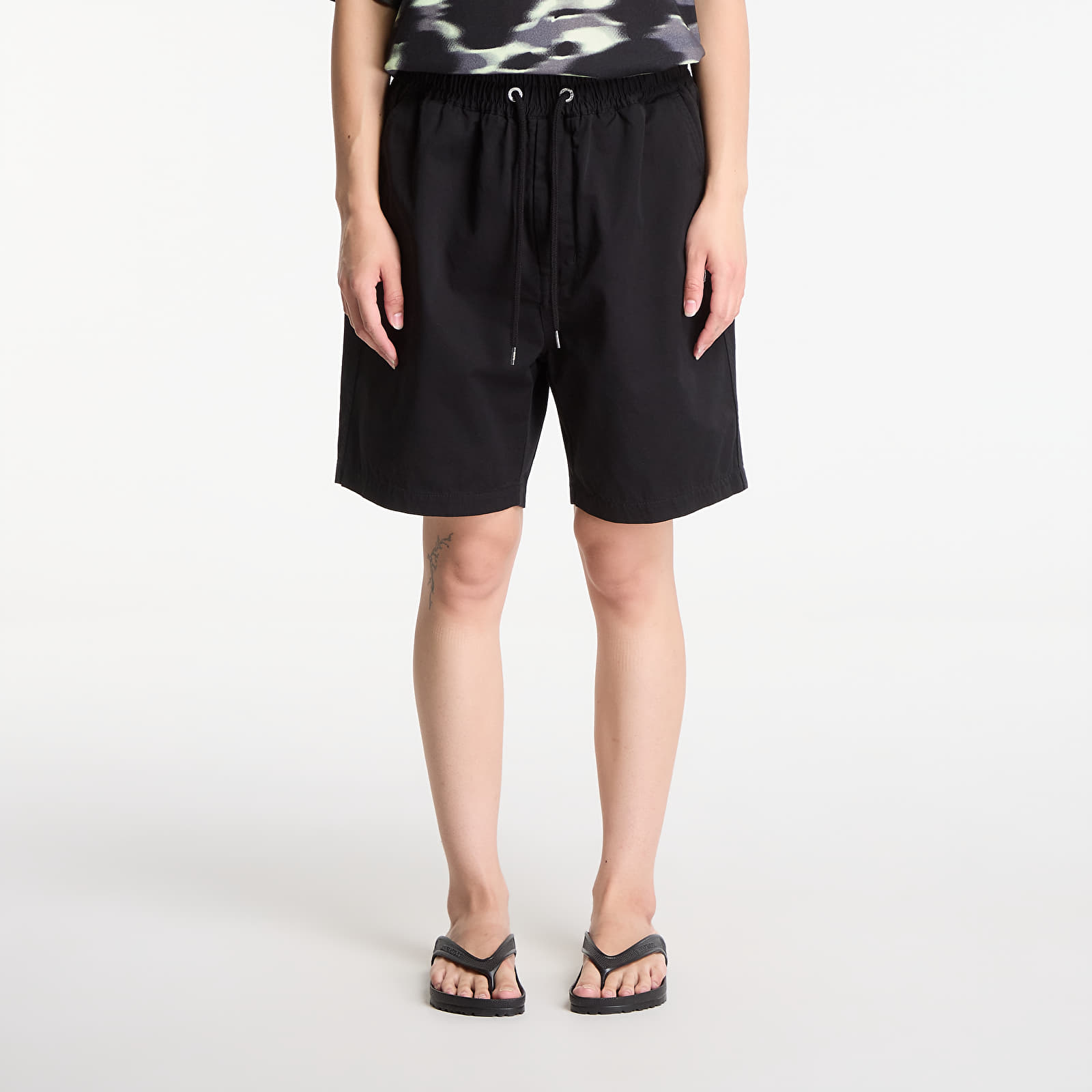 Pantalones cortos A BATHING APE One Point Elasticated Relaxed Fit Shorts Black UNISEX