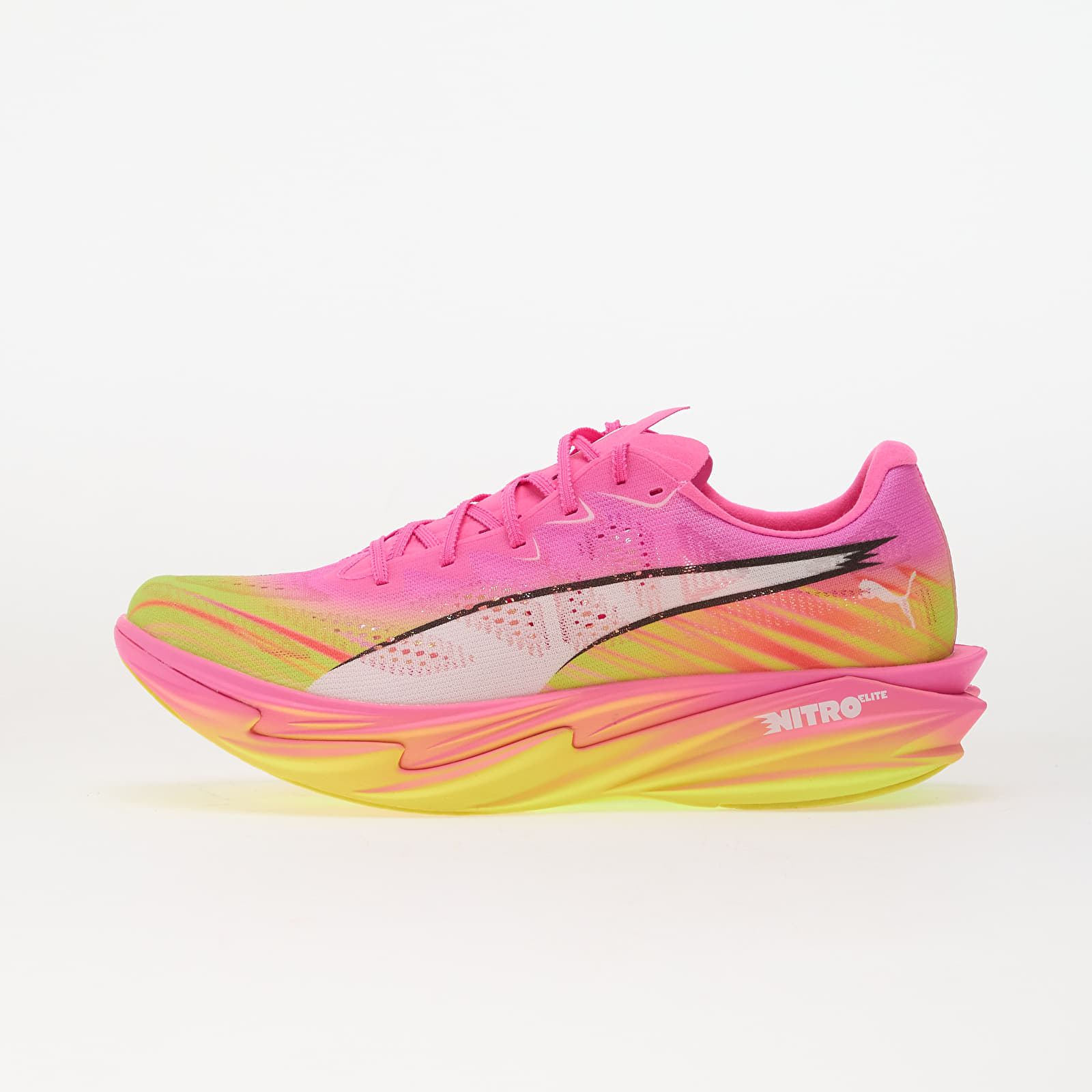 Chaussures et baskets homme Puma Deviate NITRO Elite 4 ST Poison Pink/ Yellow Alert