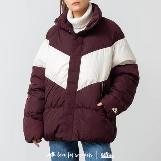 Vestes Nike Nsw Down Fill Jacket Burgundy Crush Light Cream Footshop