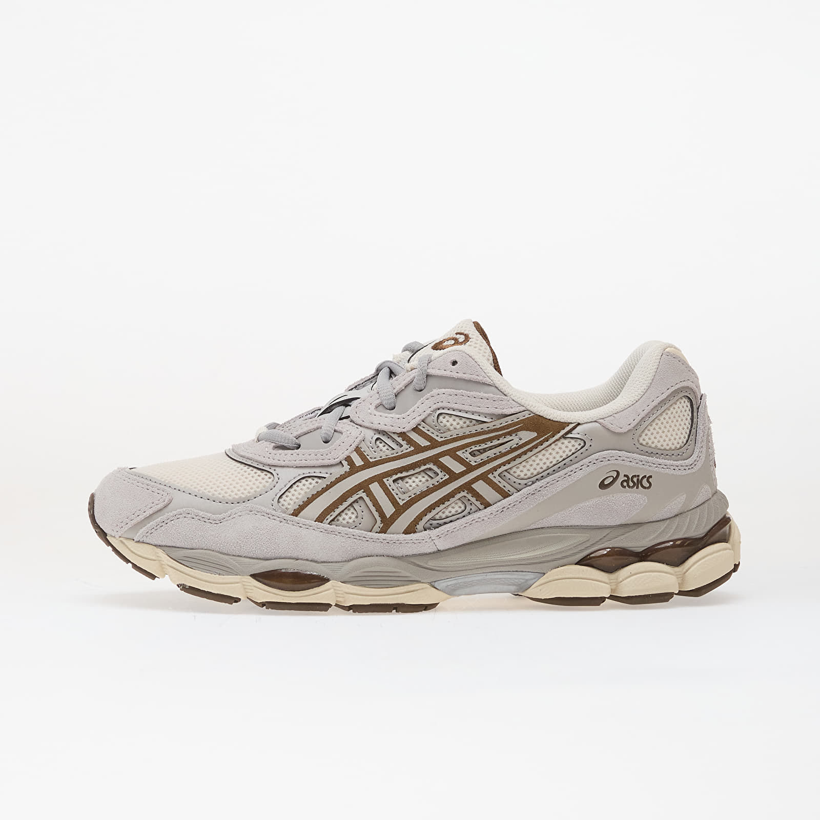 Herren Sneaker und Schuhe Asics Gel-NYC Cream/ Cement Grey 