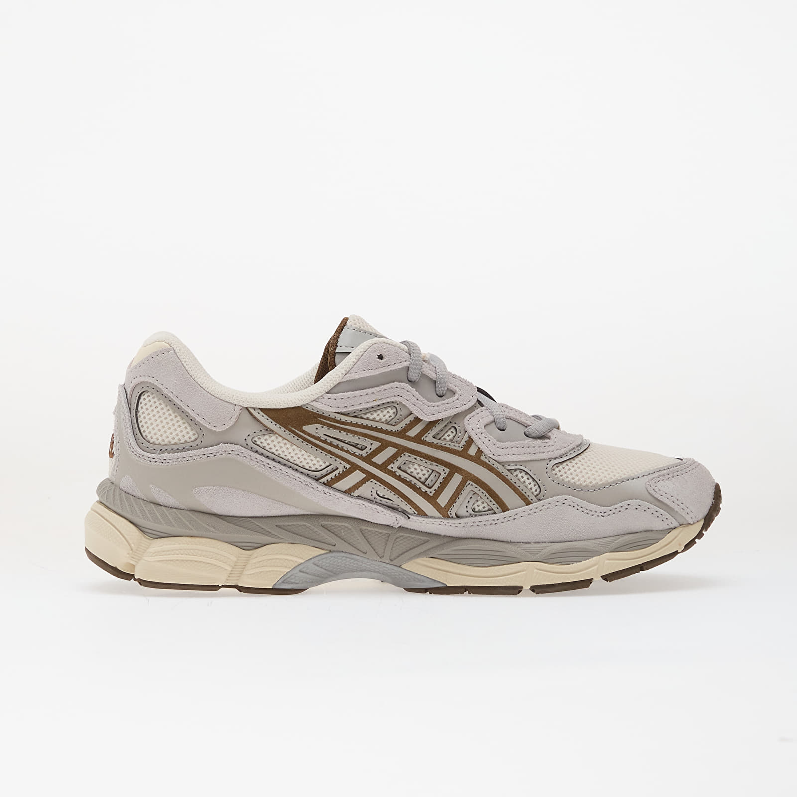 Herren Sneaker und Schuhe Asics Gel-NYC Cream/ Cement Grey 