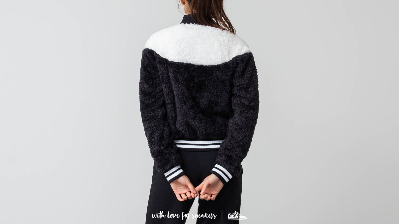 Women's nike sportswear sherpa wolf bomber jacket shop