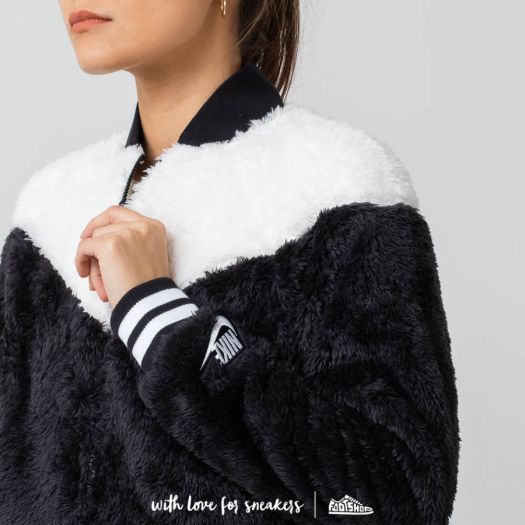 Nike sportswear women's sherpa bomber jacket hot sale