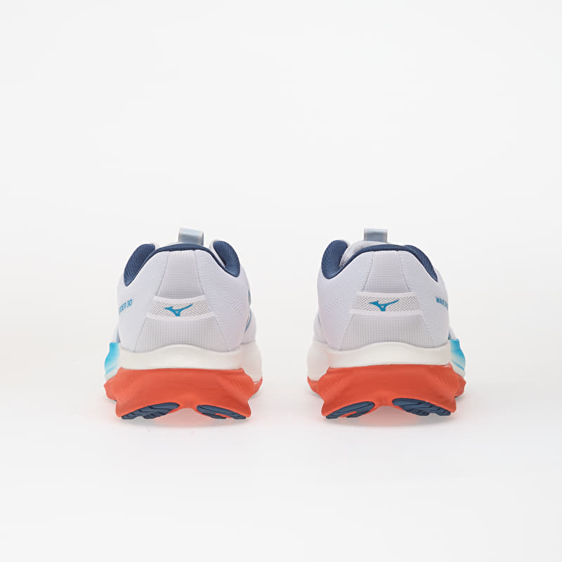 Men's shoes Mizuno WAVE RIDER 30 White/ Blue Jewel/ Orange
