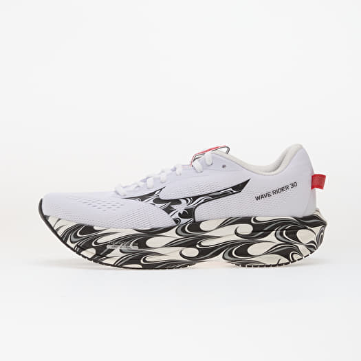 Mizuno WAVE RIDER 30 Disclosure White/ Black/ High Risk Red