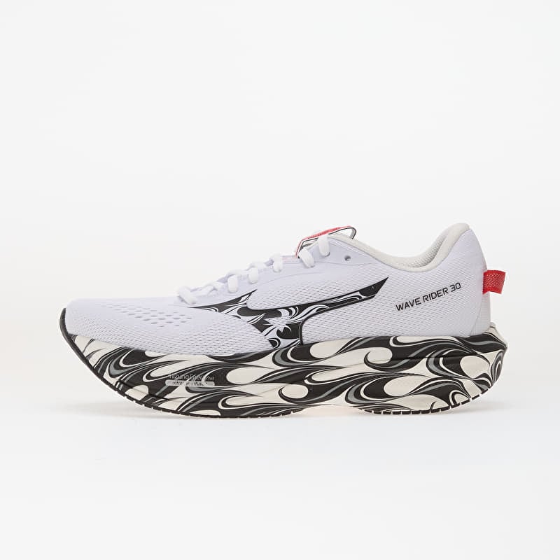 Mizuno WAVE RIDER 30 Disclosure White/ Black/ High Risk Red