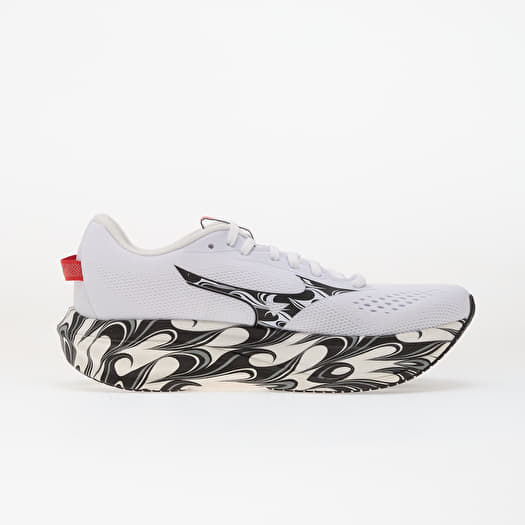 Mizuno WAVE RIDER 30 Disclosure White/ Black/ High Risk Red | Footshop