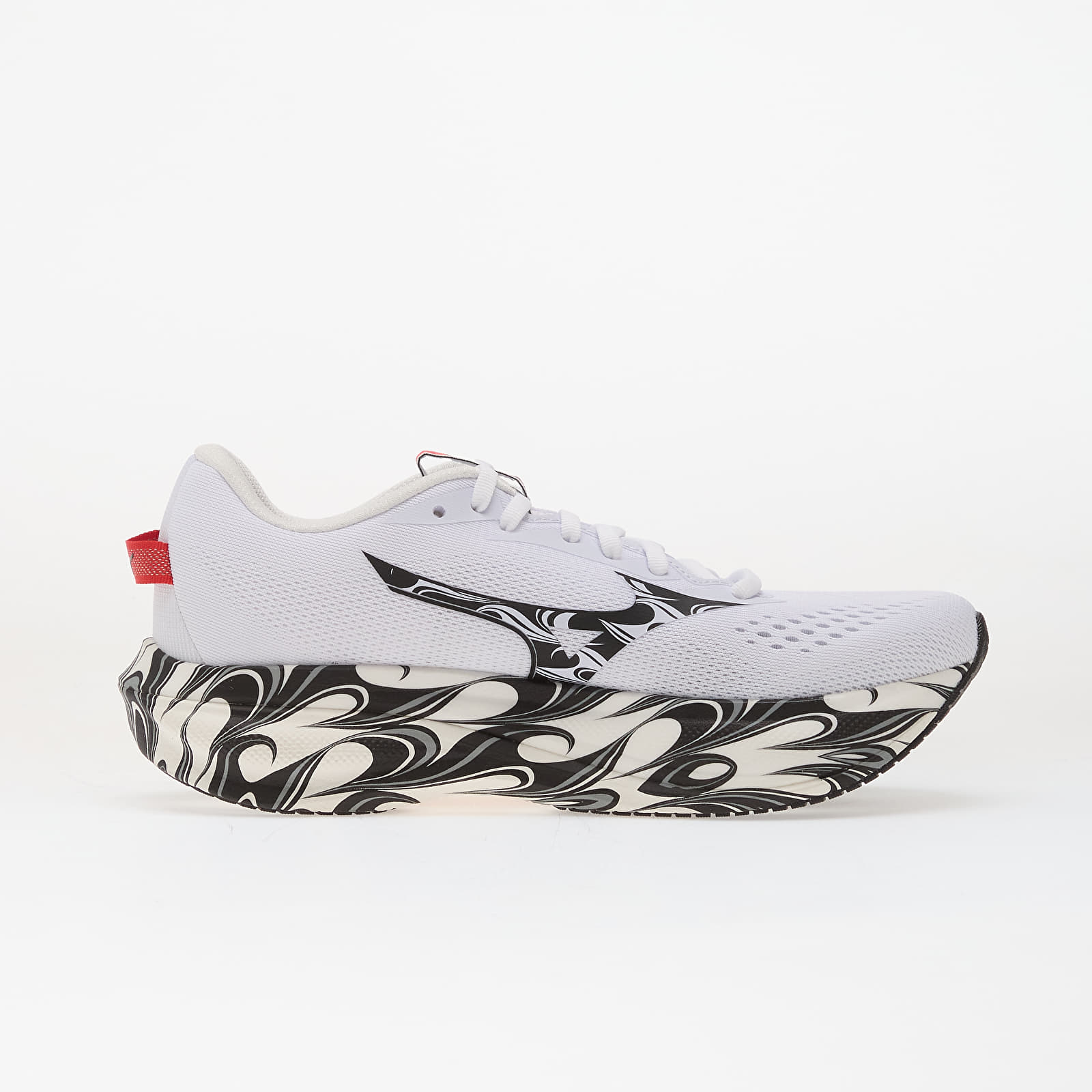 Men's shoes Mizuno WAVE RIDER 30 Disclosure White/ Black/ High Risk Red