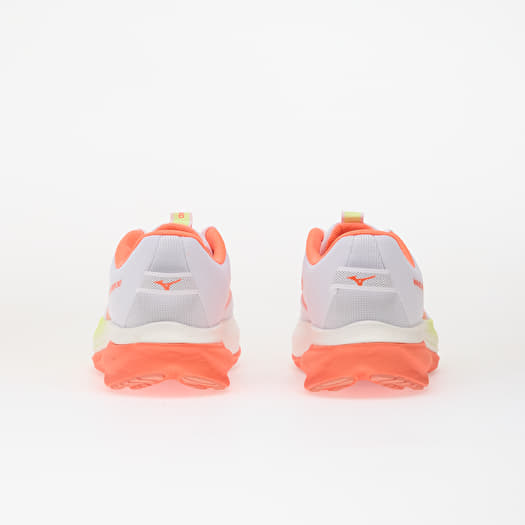 Mizuno WAVE RIDER 30 White/ Flamingo Coral/ Lime Pulp | Footshop