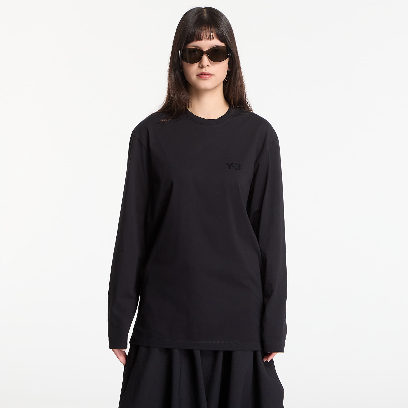 T-shirts Y-3 Logo Long Sleeve Long-Sleeve Top UNISEX Black