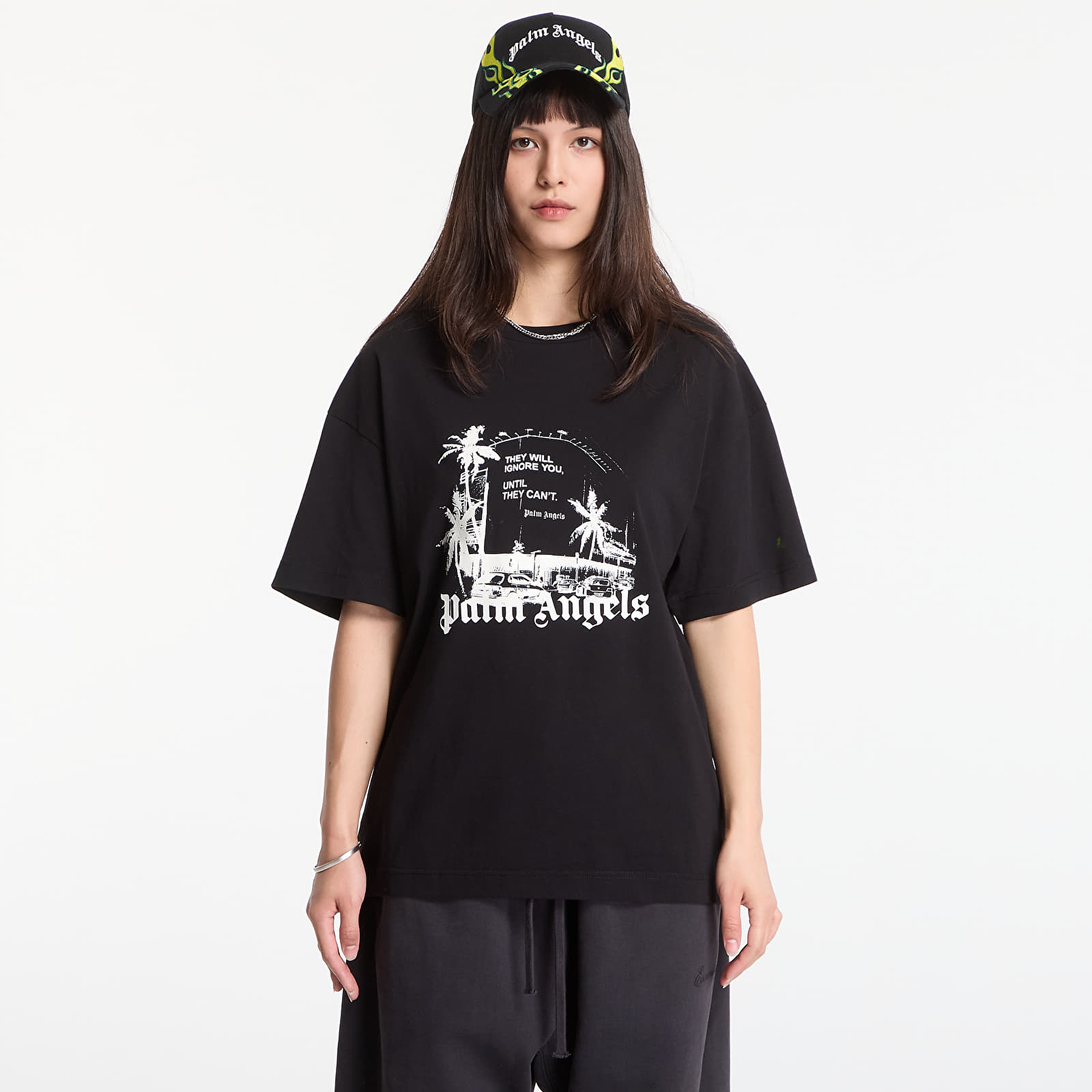 T-shirts Palm Angels Palm Statement Regular Tee UNISEX Black/ Off White