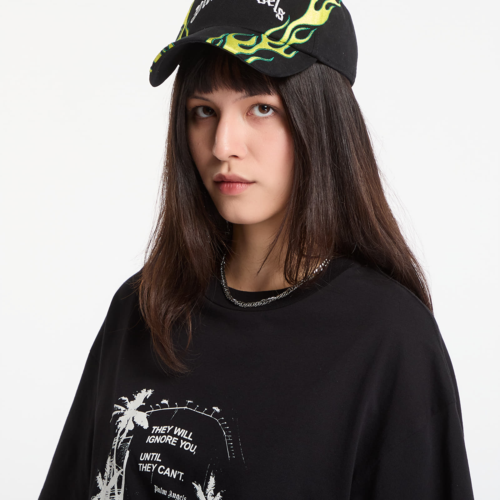 T-shirts Palm Angels Palm Statement Regular Tee UNISEX Black/ Off White