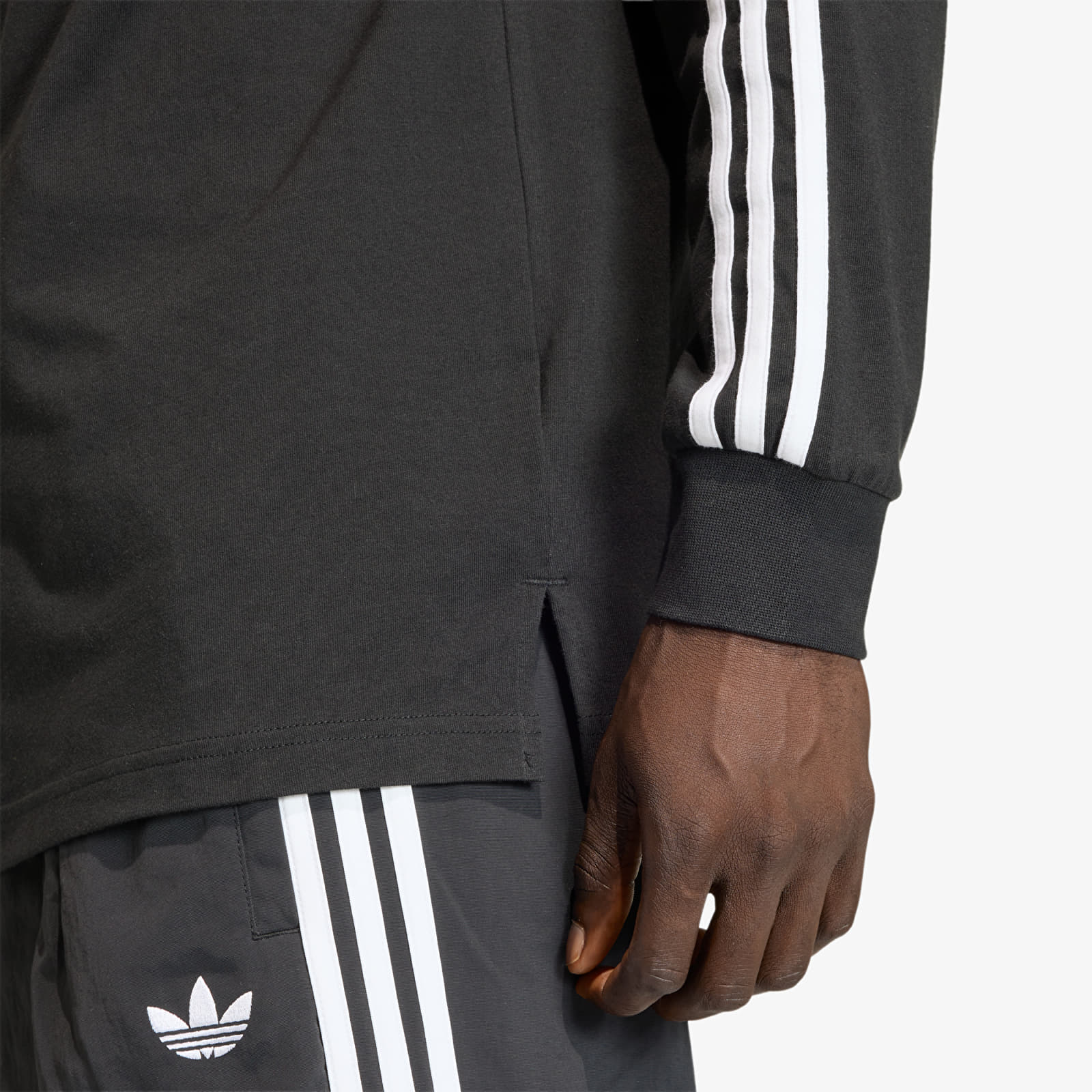 Men's T-shirts adidas x Oasis 3-Stripes Rugby Longsleeve Polo Black