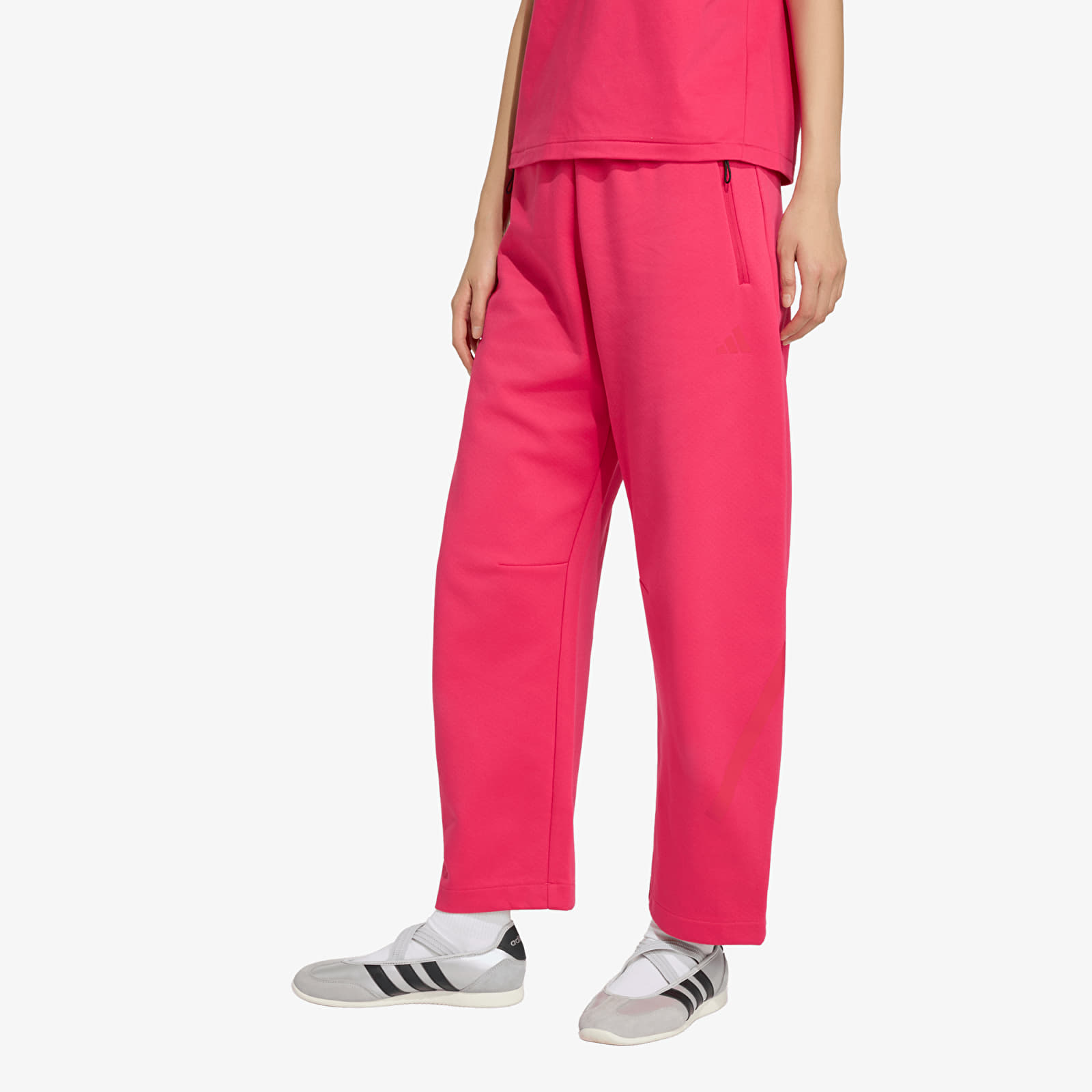 Γυναικείες φόρμες adidas Z.N.E. Open Hem Pants Power Pink