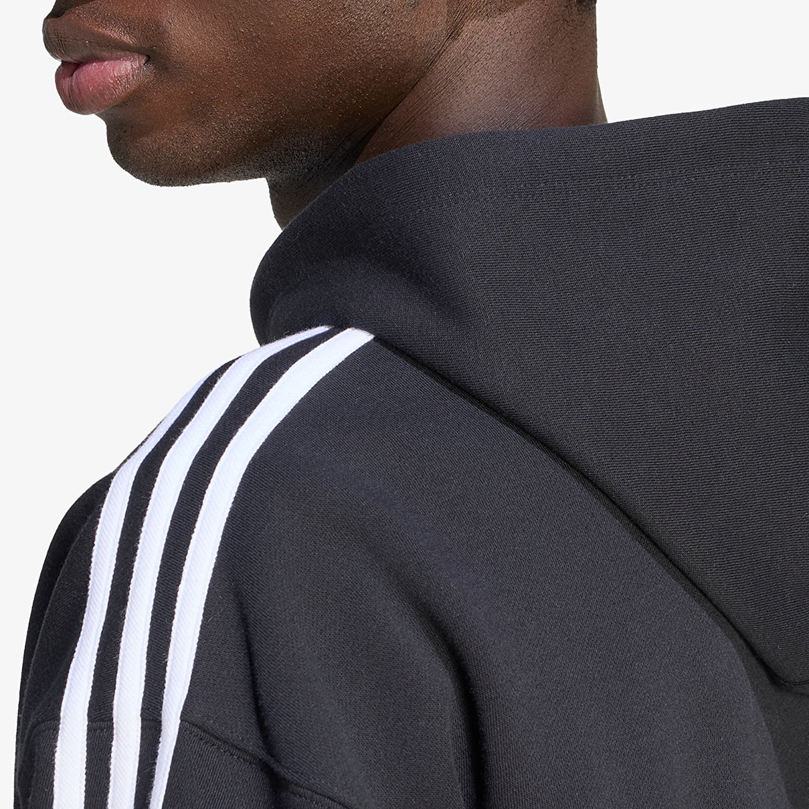 Hoodies voor heren adidas Adicolor Oversize Full-Zip Hoodie Black