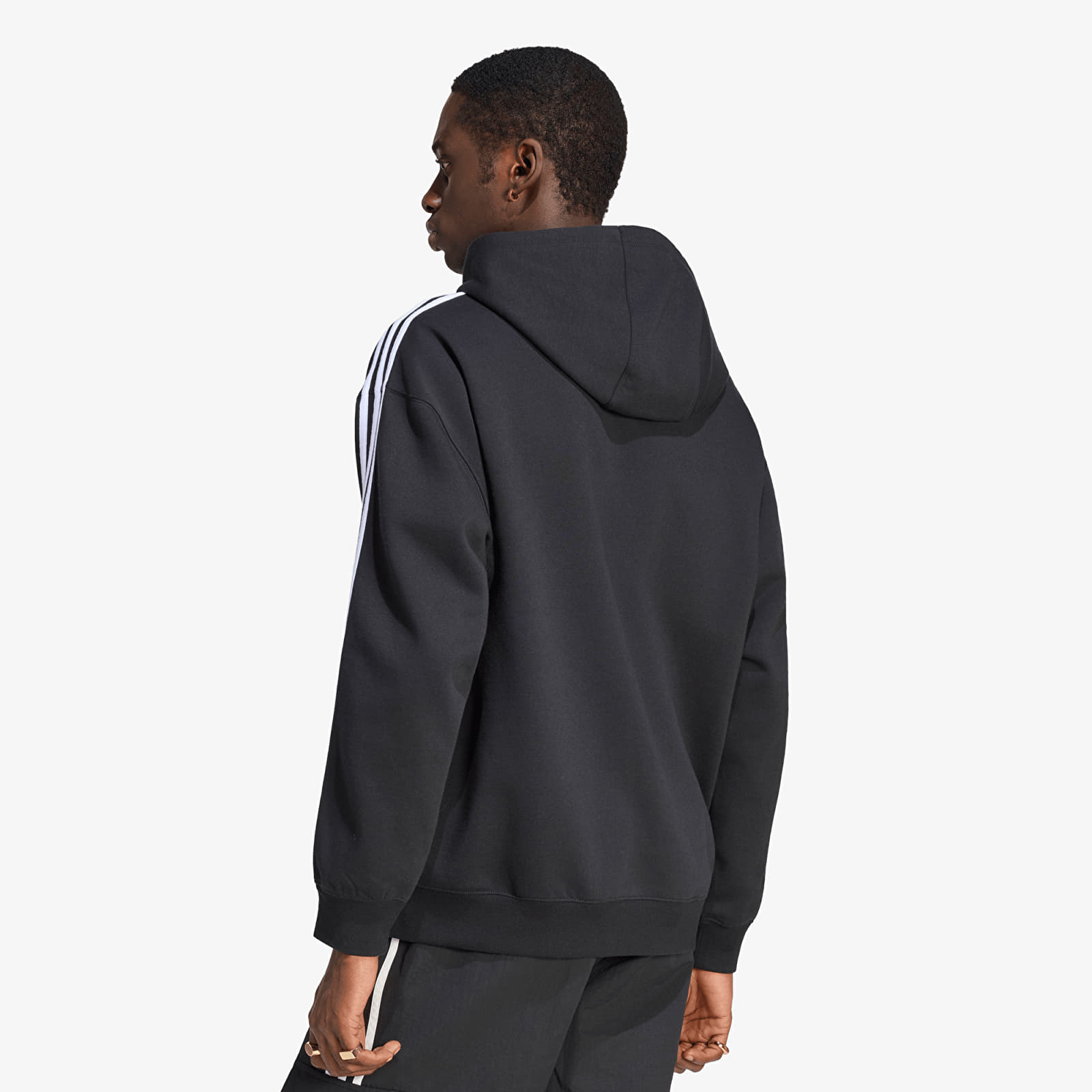Hoodies voor heren adidas Adicolor Oversize Full-Zip Hoodie Black
