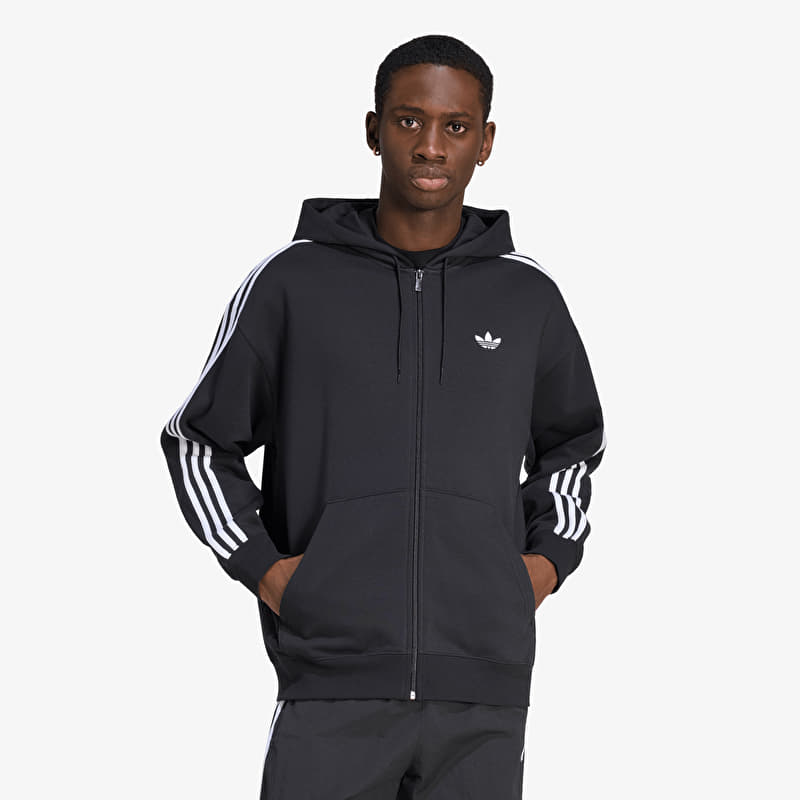 Sweatshirt adidas Adicolor Oversize Full-Zip Hoodie Black