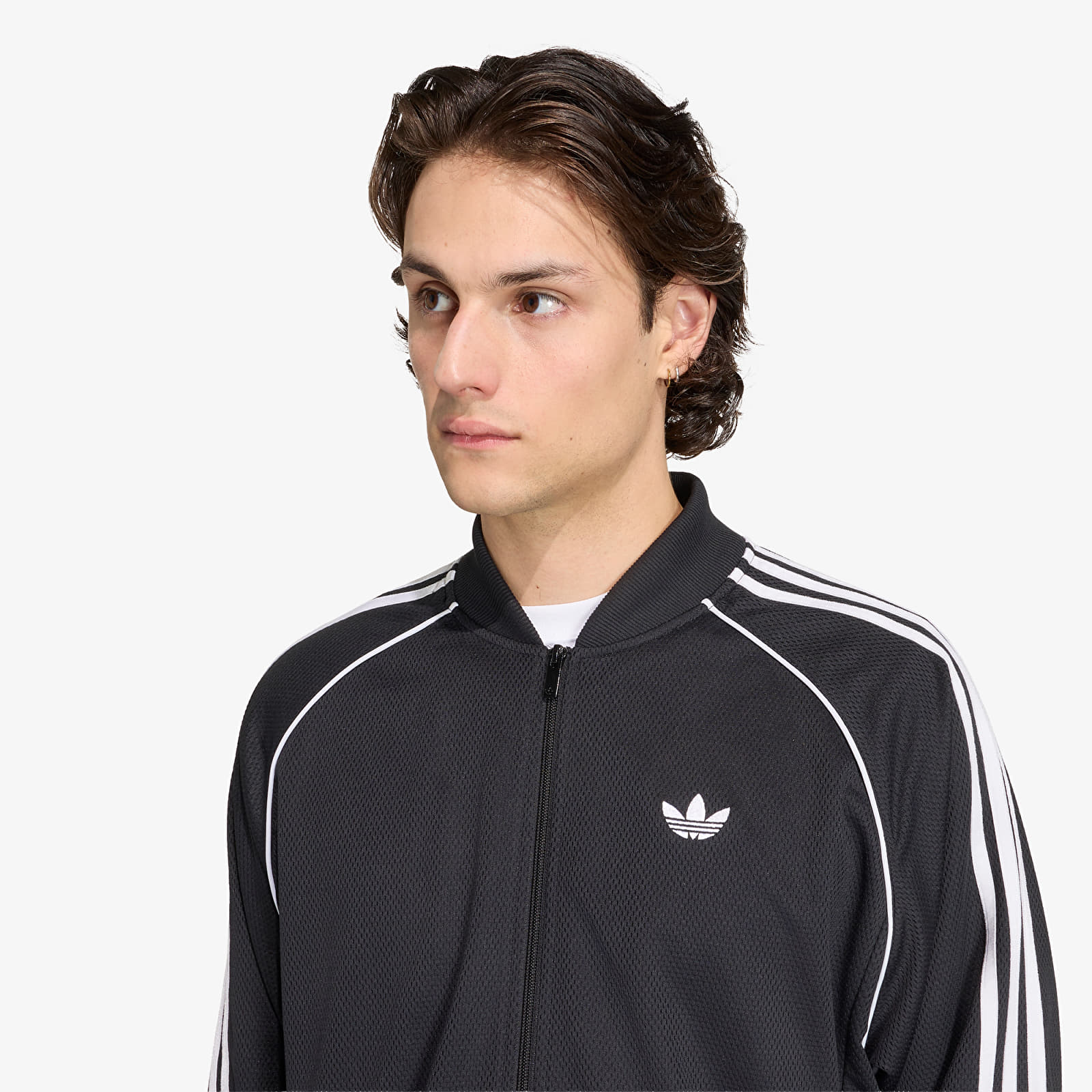 Men's jackets adidas SST Adicolor Classics Mesh Tracktop Black