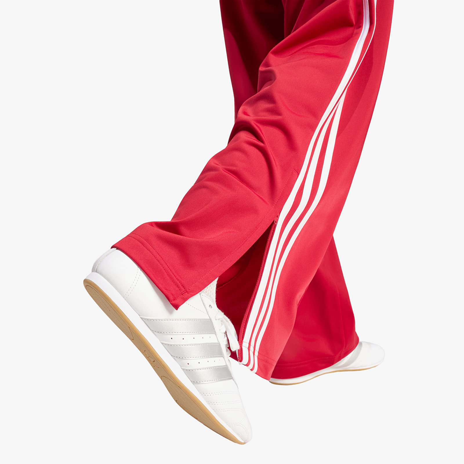 Pantalons femme adidas Firebird Loose Track Tracksuit Bottoms Team Victory Red/ White