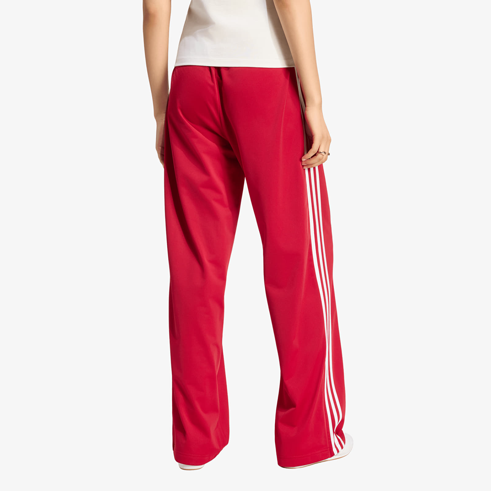 Pantalons femme adidas Firebird Loose Track Tracksuit Bottoms Team Victory Red/ White