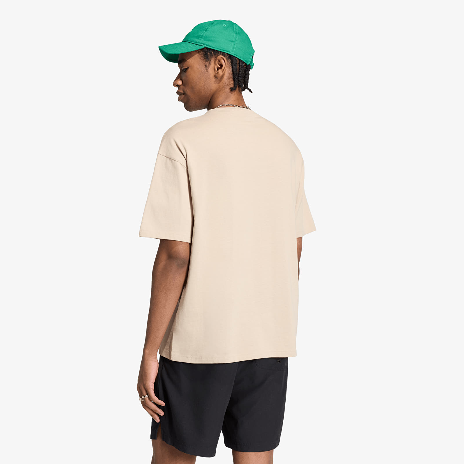 Чоловічі футболки adidas Trefoil Essentials Loose Dropped Shoulder T-Shirt Khaki Three