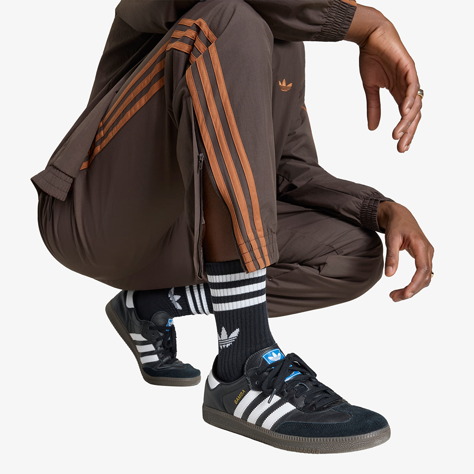 Чоловічі штани adidas Firebird Woven Pants Aurora Coffee