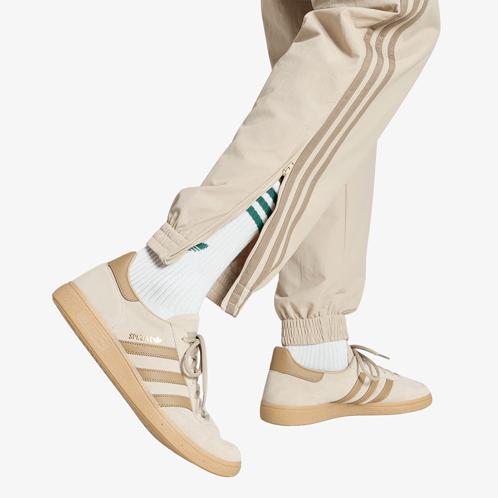 Men's sweatpants adidas Firebird Woven Pants UNISEX Khaki Three