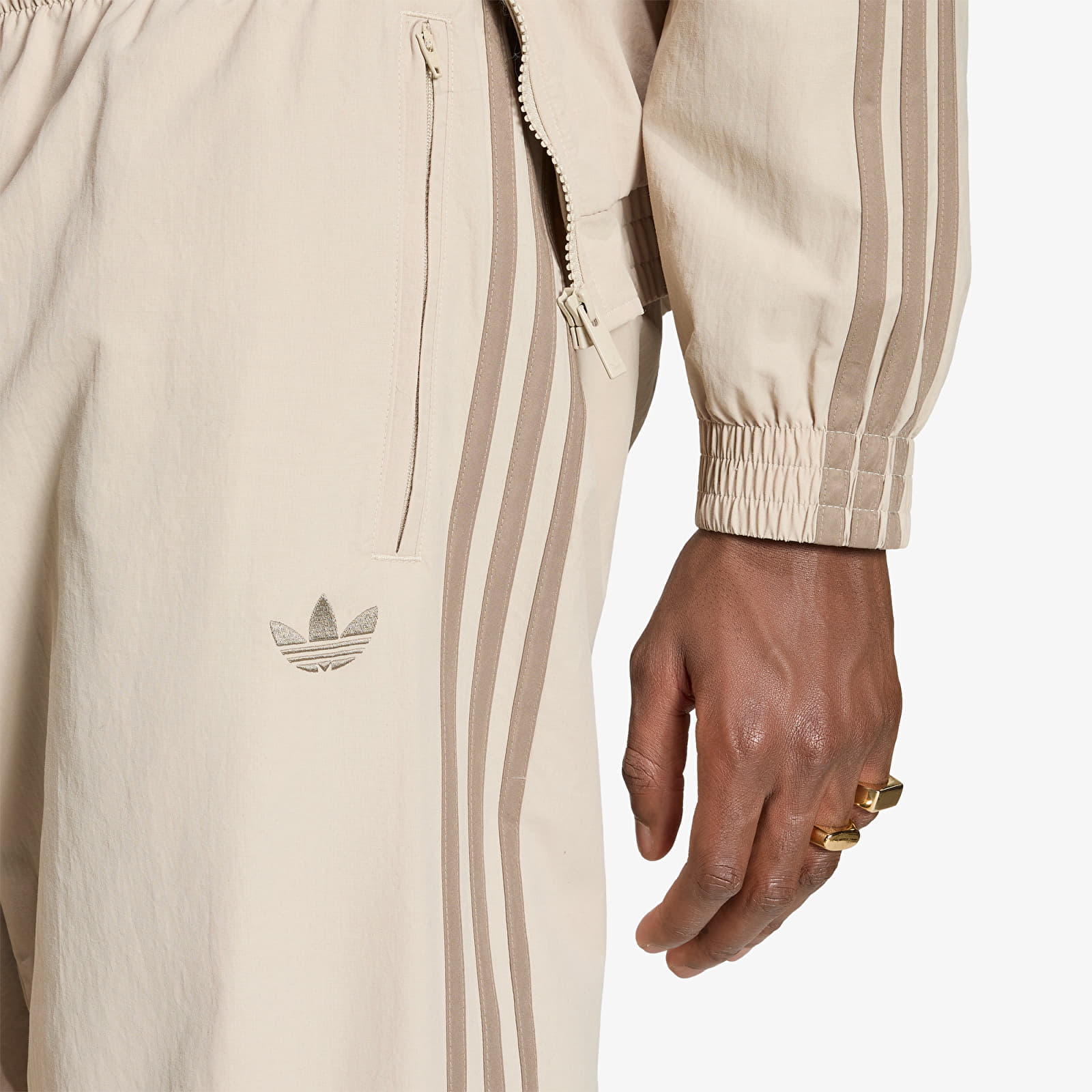 Men's sweatpants adidas Firebird Woven Pants UNISEX Khaki Three