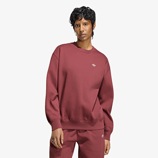 Sweatshirt adidas Essentials Crew Long Fleece Sweatshirt Quiet Crimson