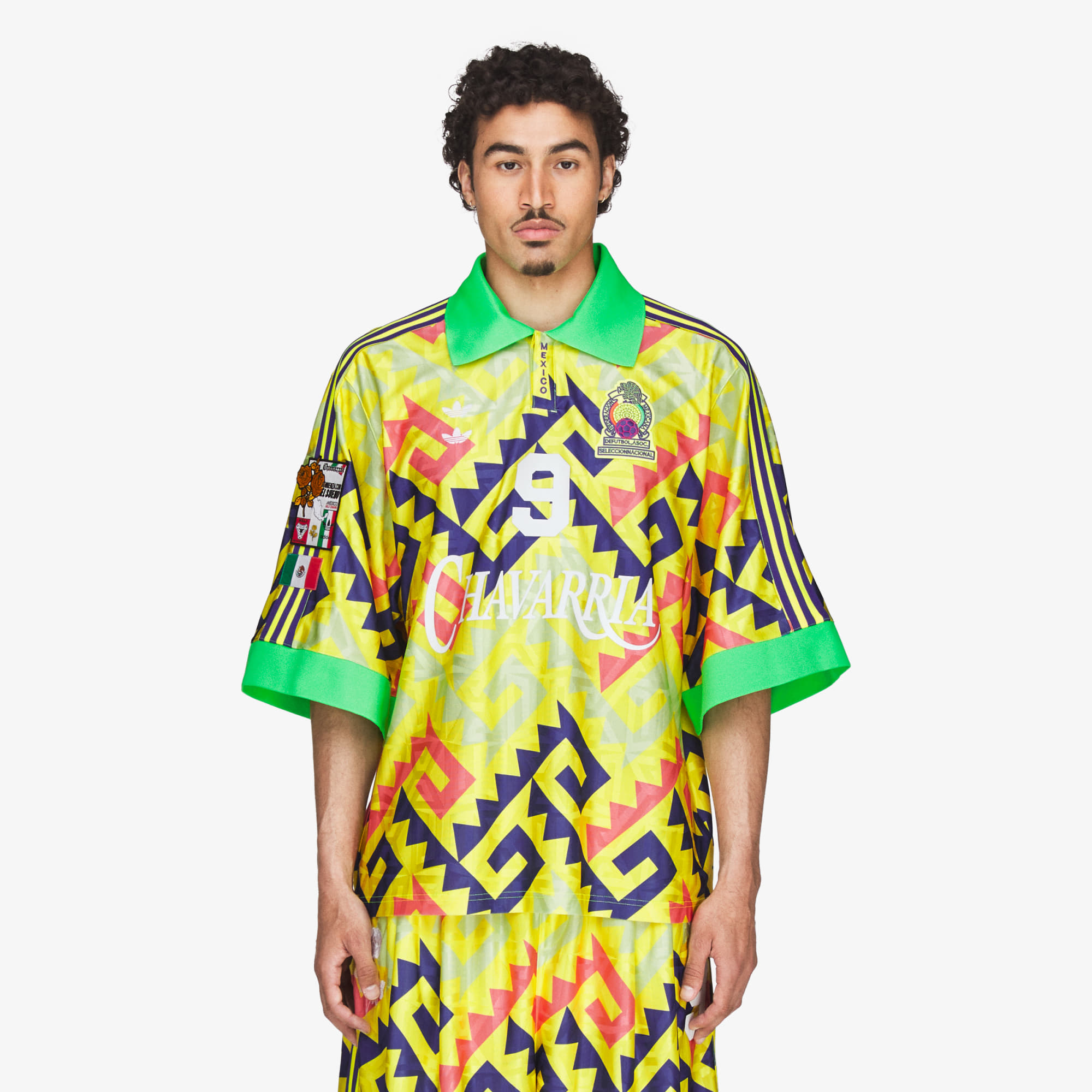 Джърси adidas x Willy Chavarria Aop Goalkeeper Jersey Solar Lemon/ Pure Purple/ Solar Turbo L