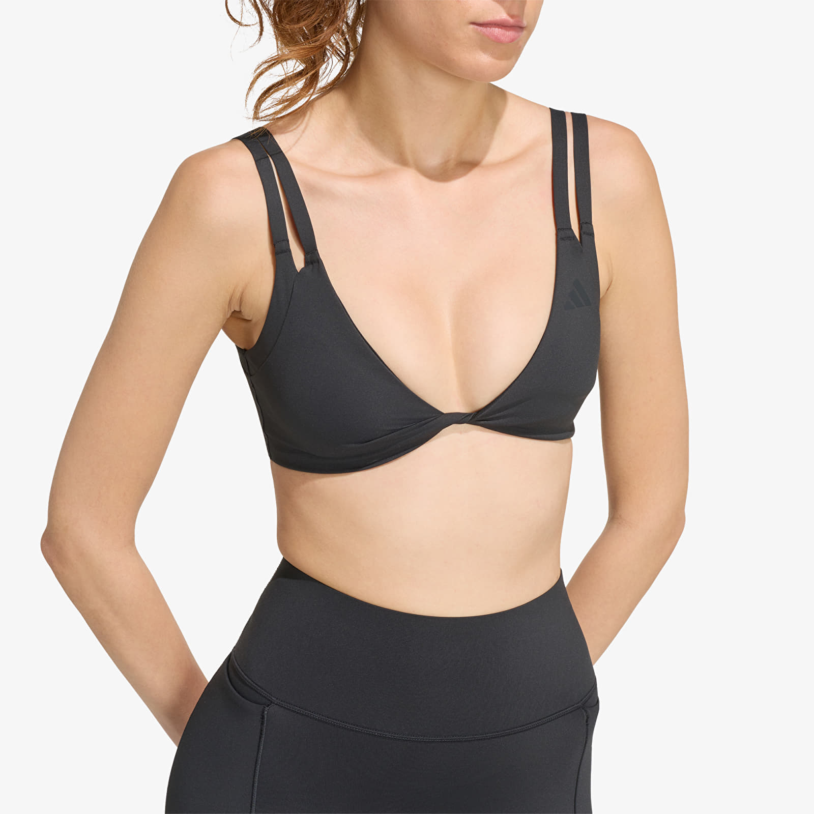 Women's bras adidas Optimé Workout Reversible Twist Light Support Bra Black