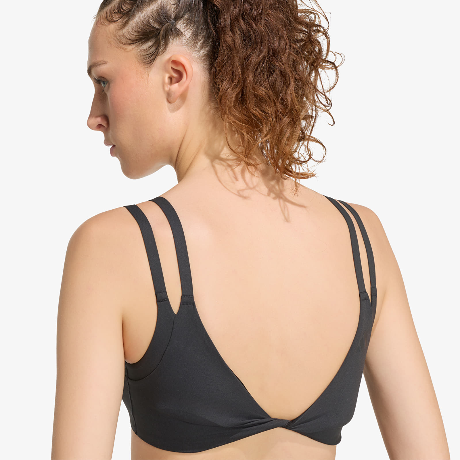 Women's bras adidas Optimé Workout Reversible Twist Light Support Bra Black
