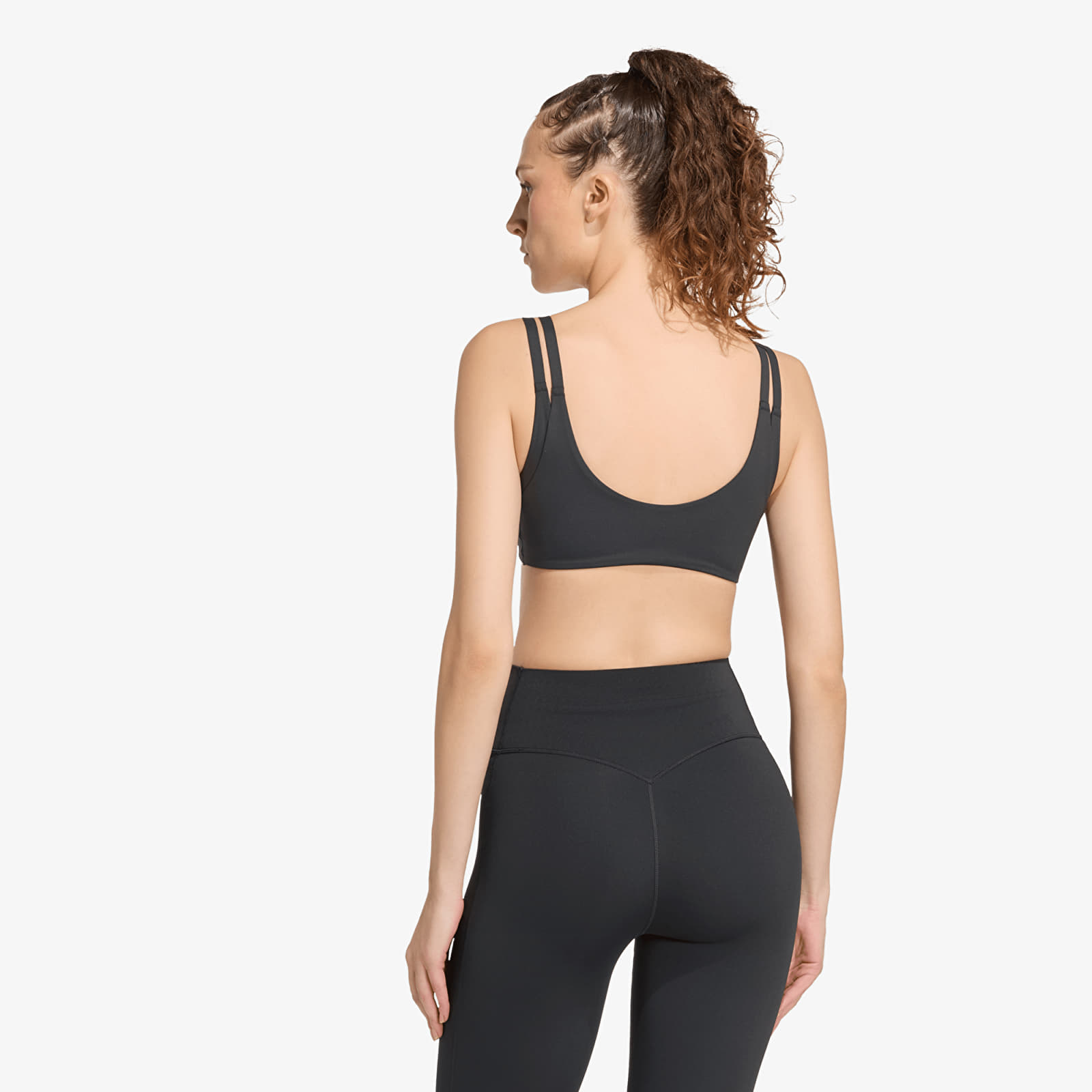 Women's bras adidas Optimé Workout Reversible Twist Light Support Bra Black