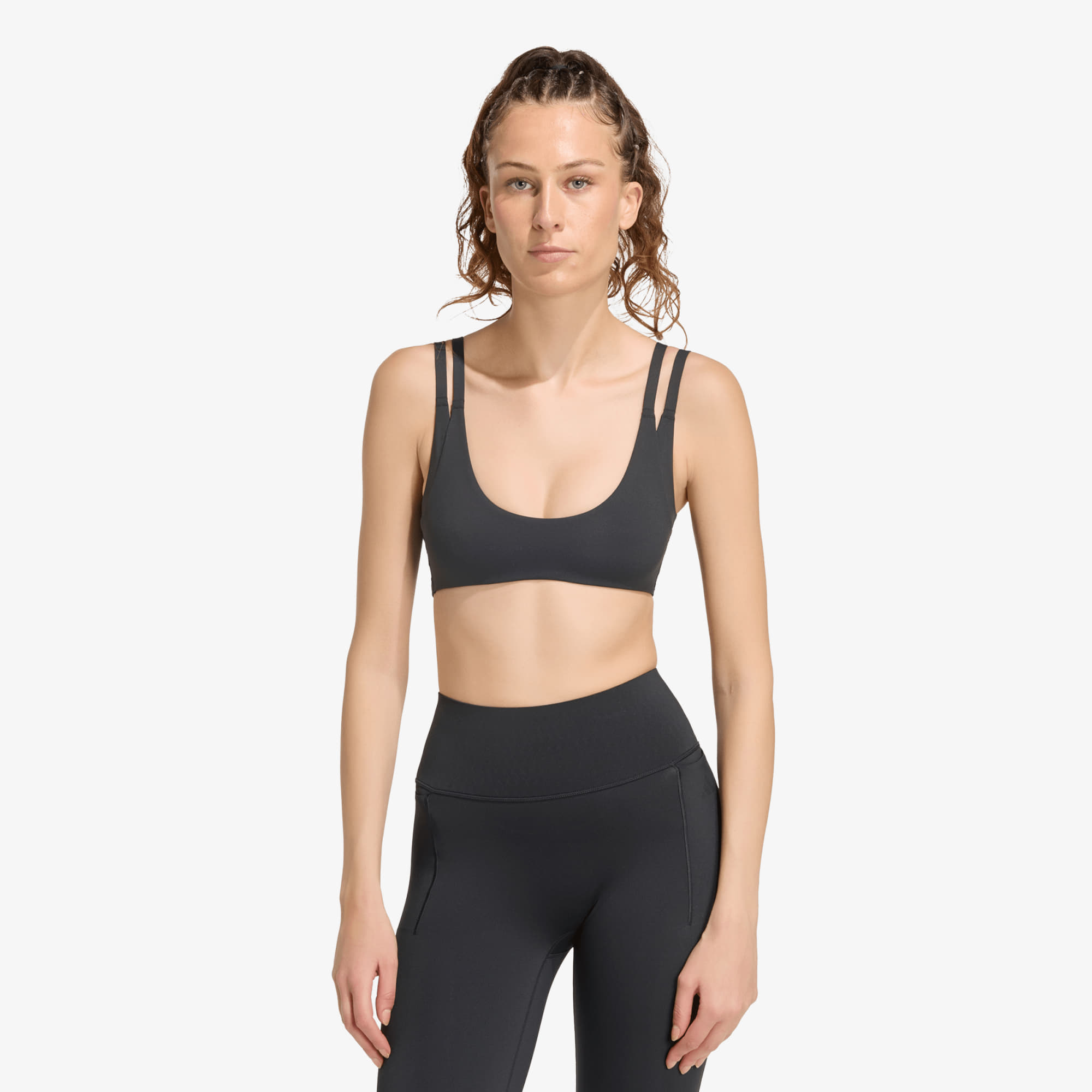 Сутиени adidas Optimé Workout Reversible Twist Light Support Bra Black L