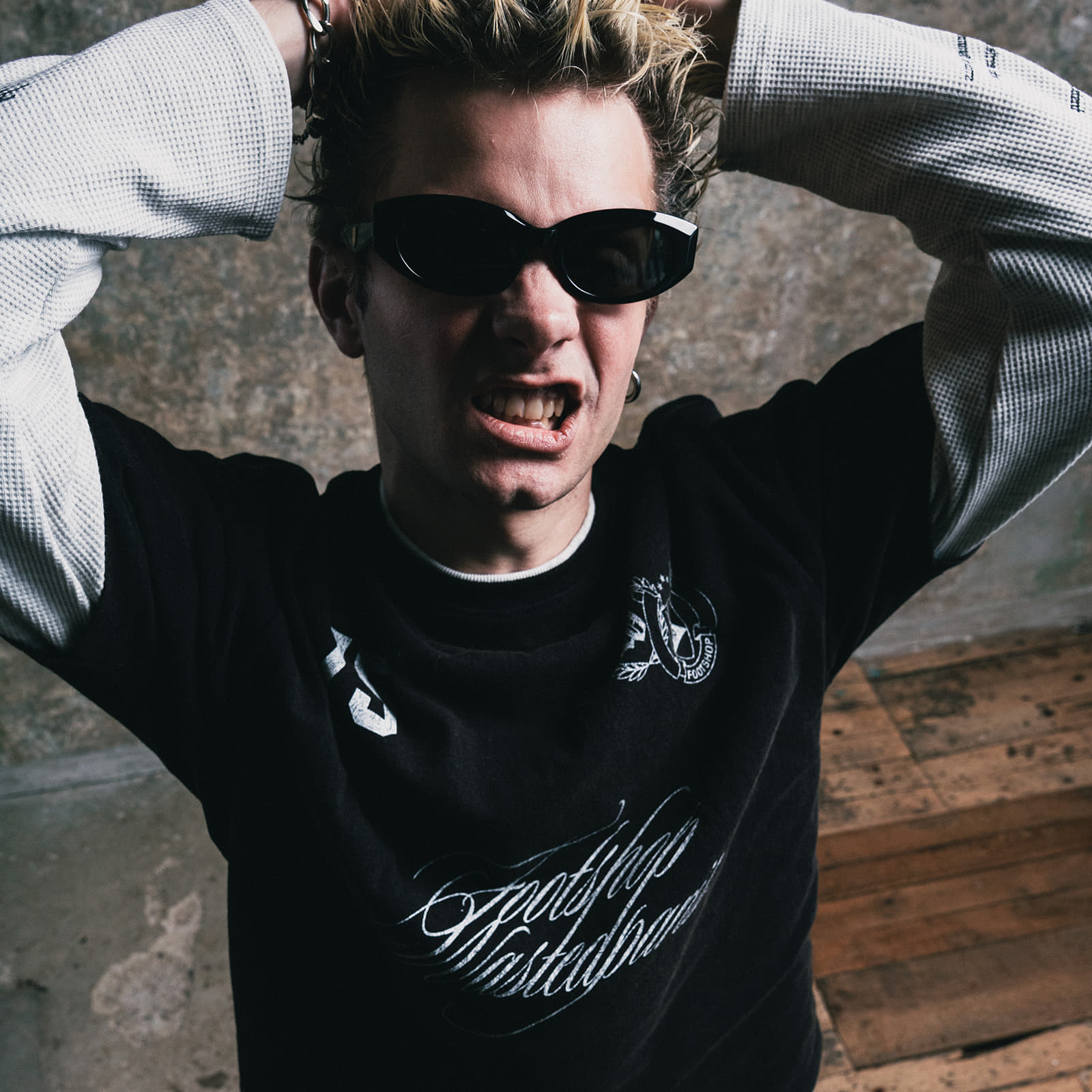 Magliette Footshop x Wasted T-Shirt Faded Black