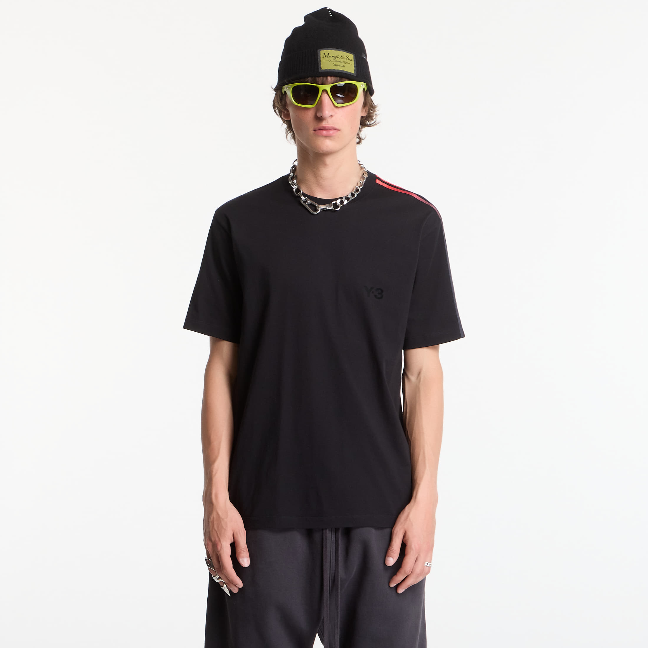 Tricou Y-3 Gradient Stripes Short Sleeve T-Shirt Black M
