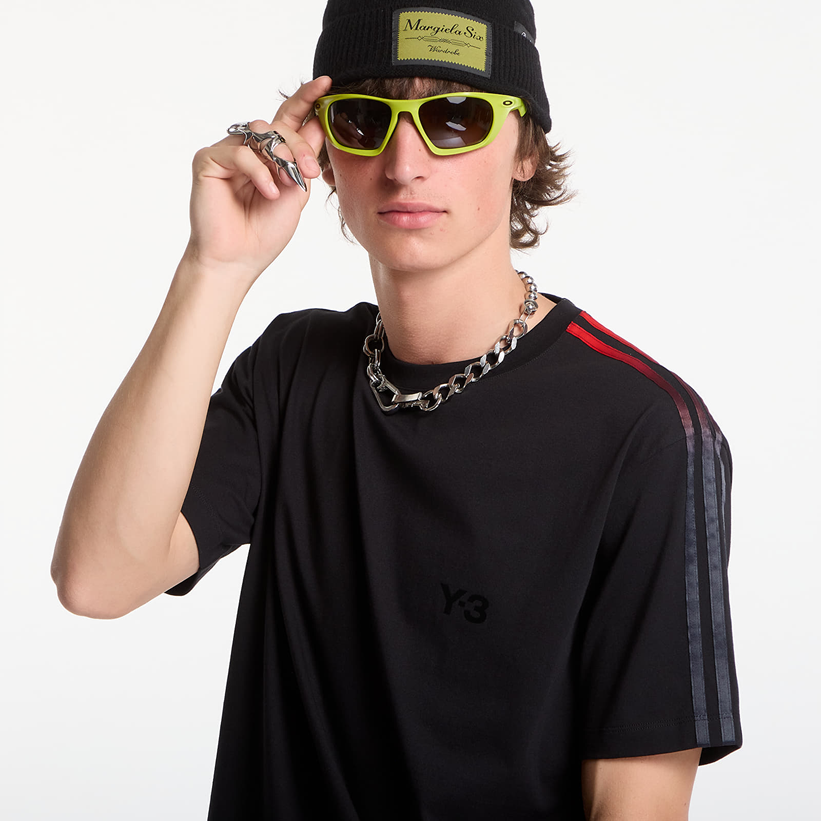 T-shirts Y-3 Gradient Stripes Short Sleeve T-Shirt Black