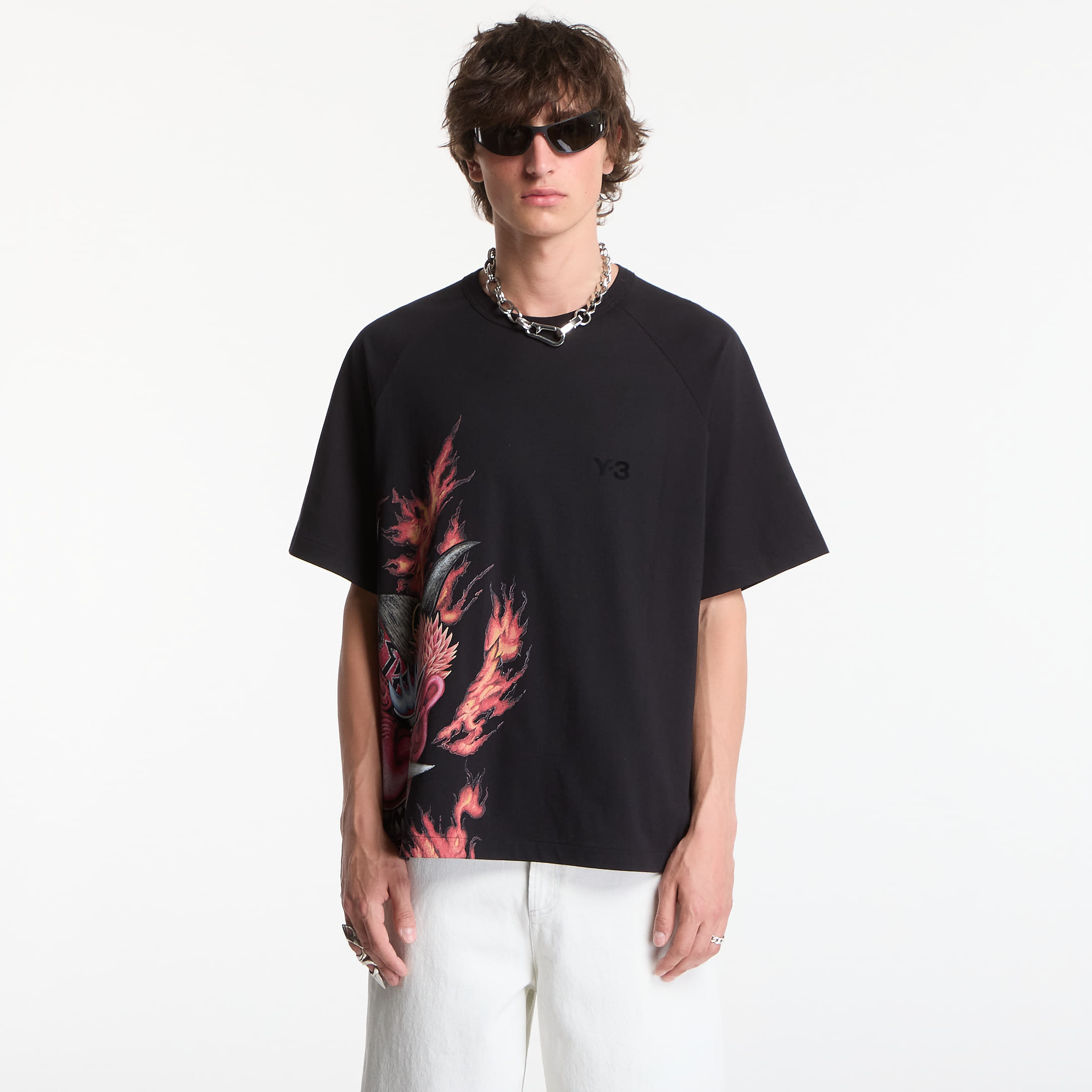 Tricou Y-3 Graphic Short Sleeve T-Shirt Black L