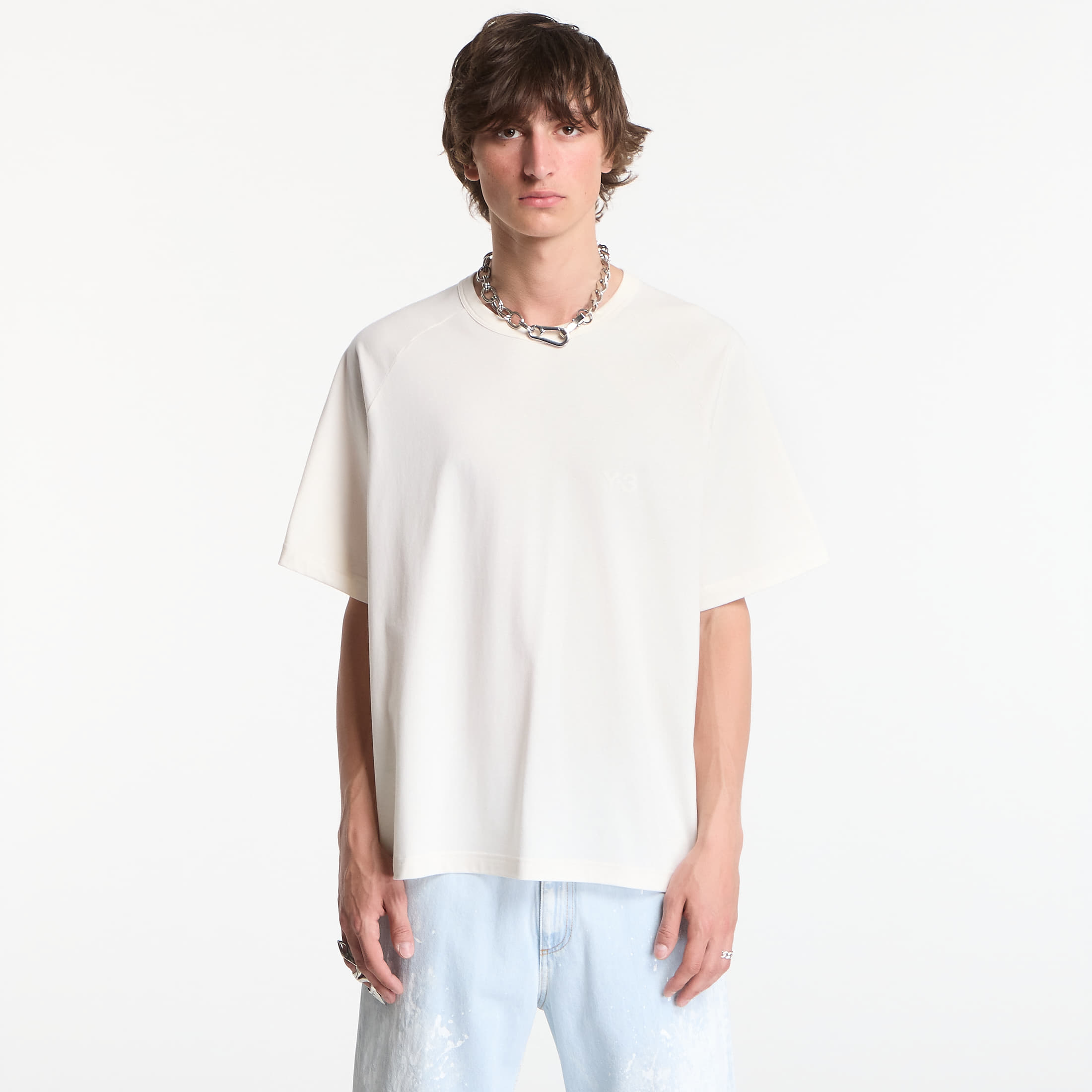 T-shirt Y-3 Boxy Short Sleeve T-Shirt Chalk White XS