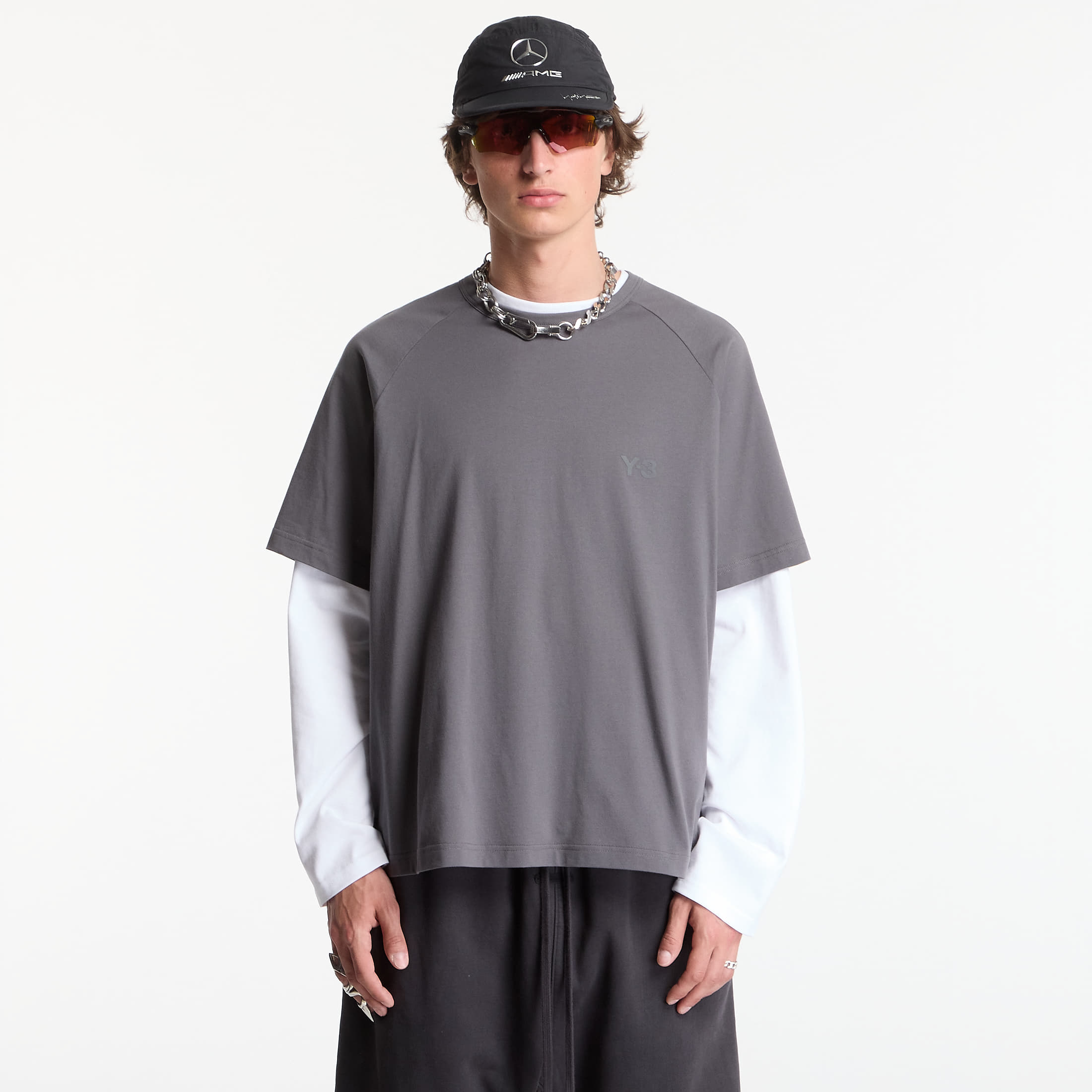 T-shirt Y-3 Boxy Short Sleeve T-Shirt Grey Five XS