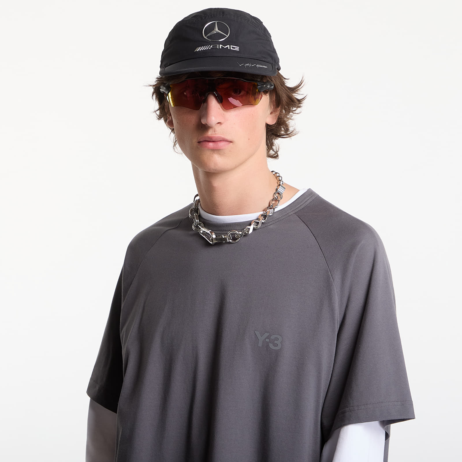 Camisetas Y-3 Boxy Short Sleeve T-Shirt Grey Five