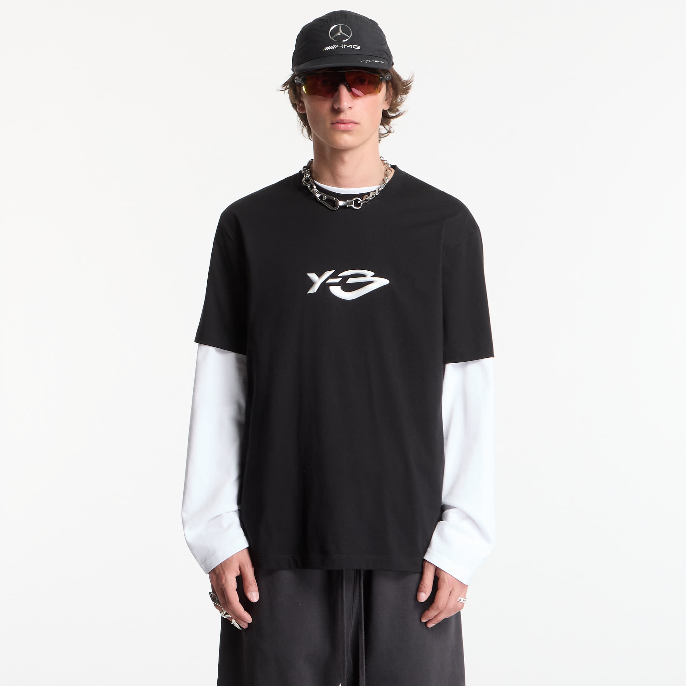 Tricou Y-3 Liquid Logo Short Sleeve T-Shirt Black M