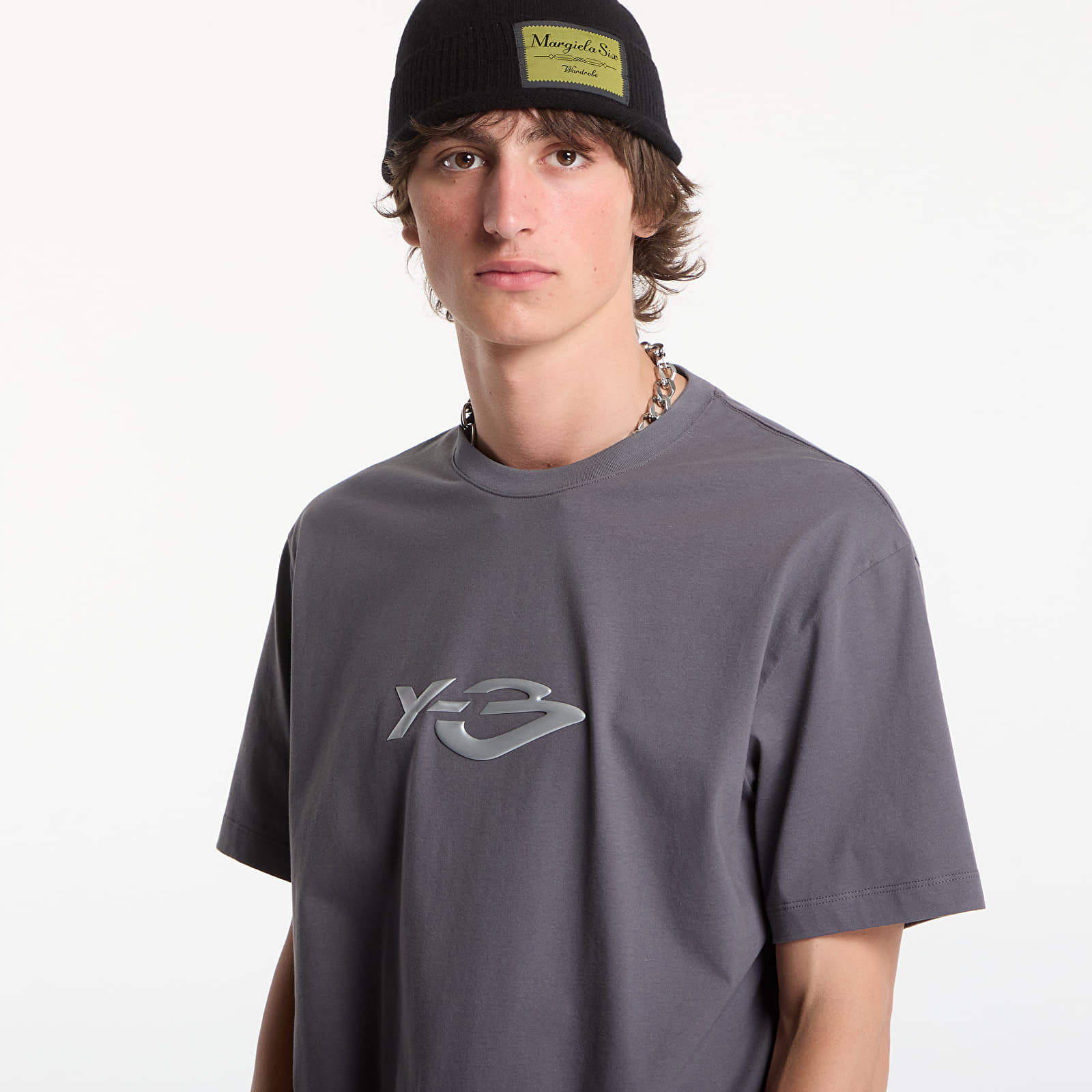 T-särgid Y-3 Liquid Logo Short Sleeve T-Shirt UNISEX Grey Five