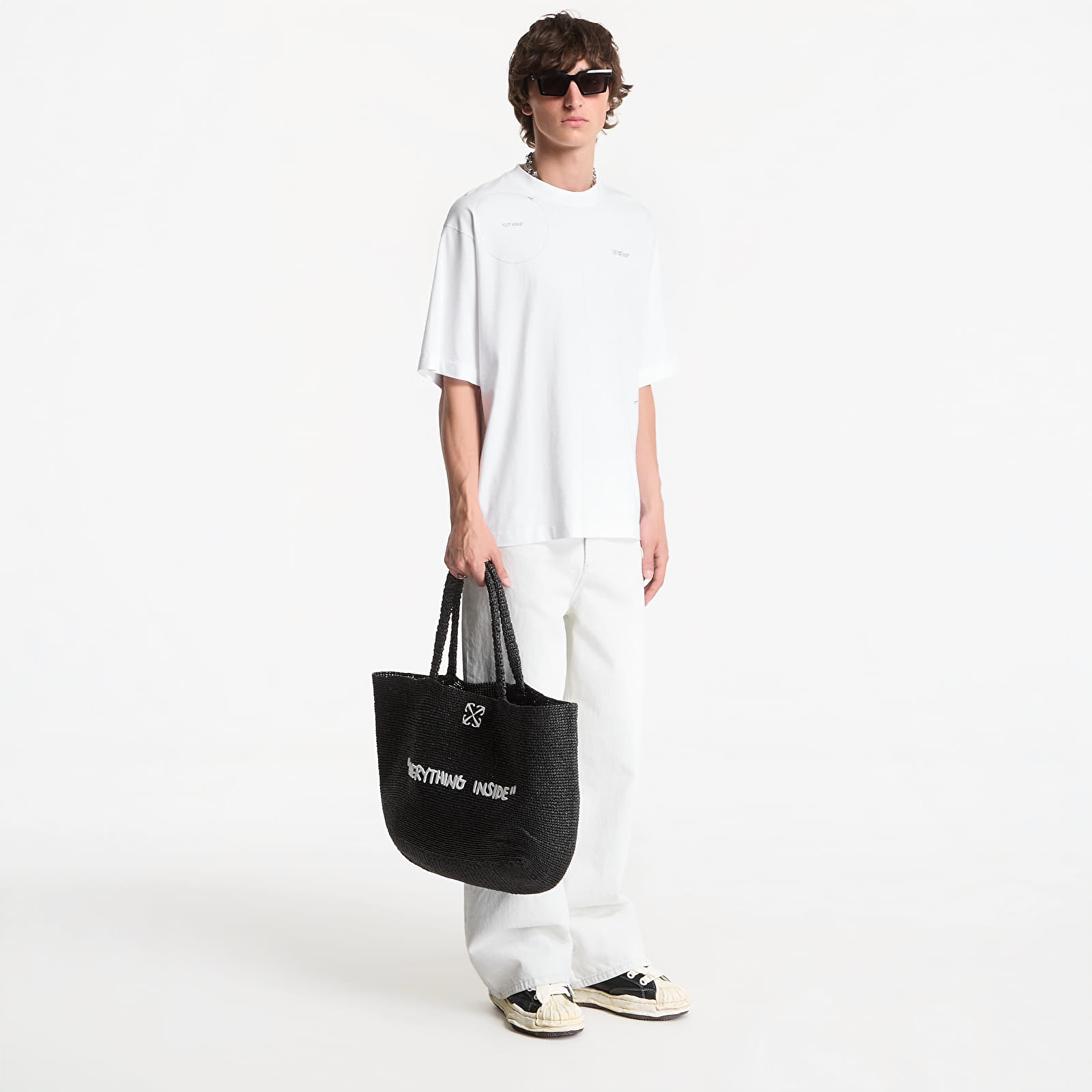 T-paidat Off-White Cut Here Skate Tee UNISEX White-Black