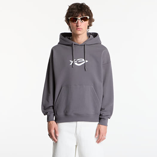 Sweatshirt Y-3 French Terry Liquid Logo Hoodie UNISEX Grey Five