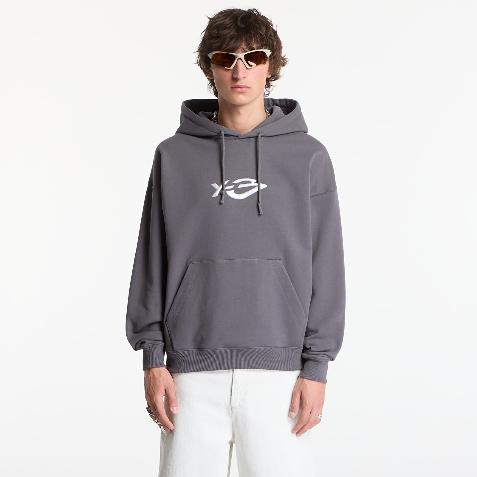 Sweatjacken und Sweatshirts Y-3 French Terry Liquid Logo Hoodie UNISEX Grey Five